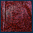 red animal print shimmering tichel